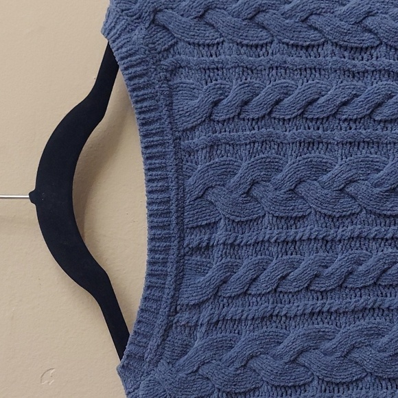 J JILL Cable Knit Chenille Long Sleeve Tunic Sweater - Picture 7 of 10